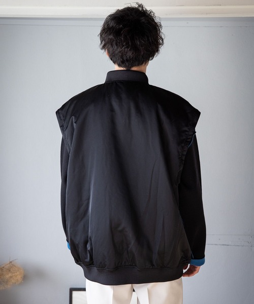「RAGEBLUE」 ナイロンブルゾン LARGE ブラック メンズ_画像6