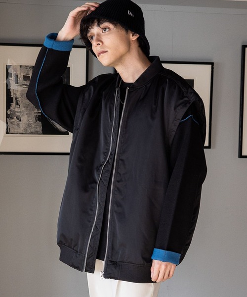 「RAGEBLUE」 ナイロンブルゾン LARGE ブラック メンズ_画像8