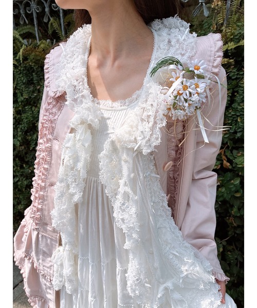 PINK HOUSE（ピンクハウス） ベスト ジレ ドットチュールベスト