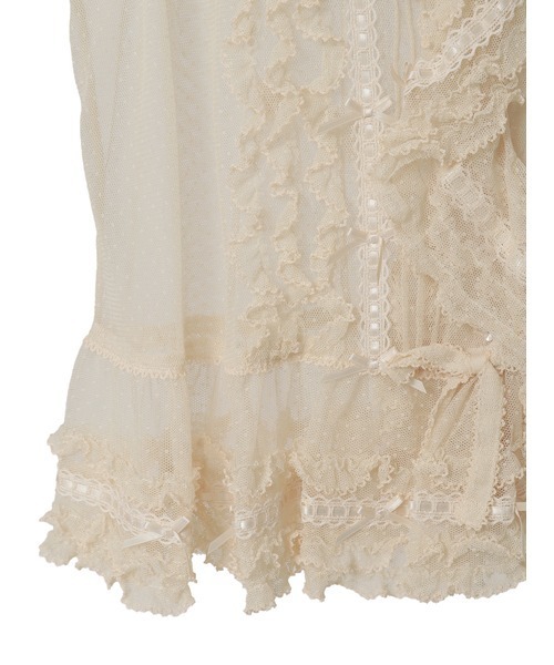 PINK HOUSE（ピンクハウス） ベスト ジレ ドットチュールベスト