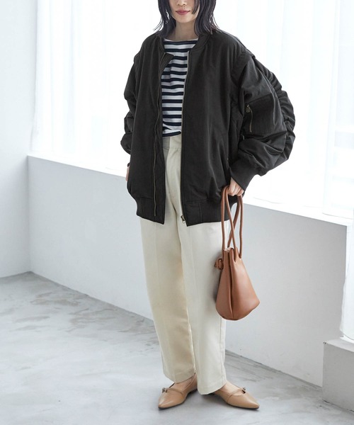 「Chaco closet」 ブルゾン FREE アイボリー レディース_画像4