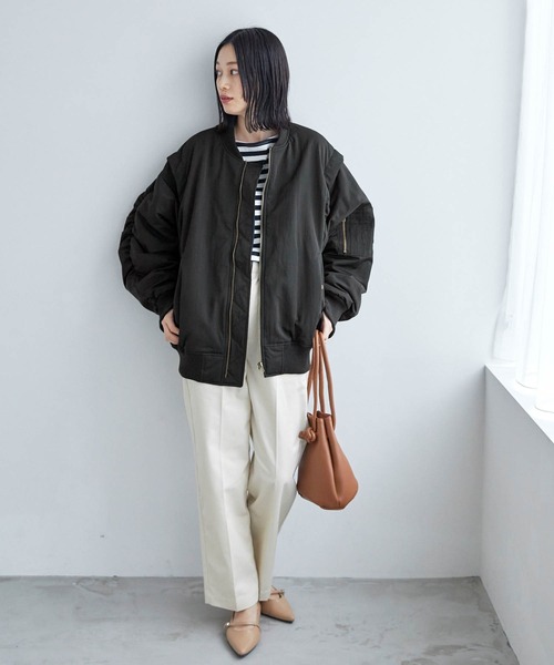 「Chaco closet」 ブルゾン FREE アイボリー レディース_画像6