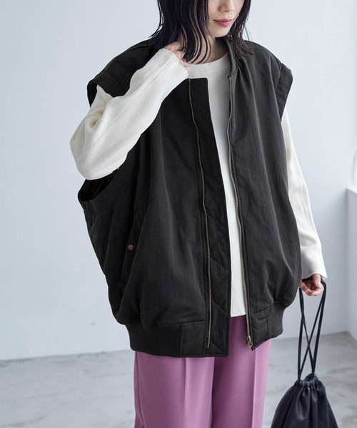 「Chaco closet」 ブルゾン FREE アイボリー レディース_画像7