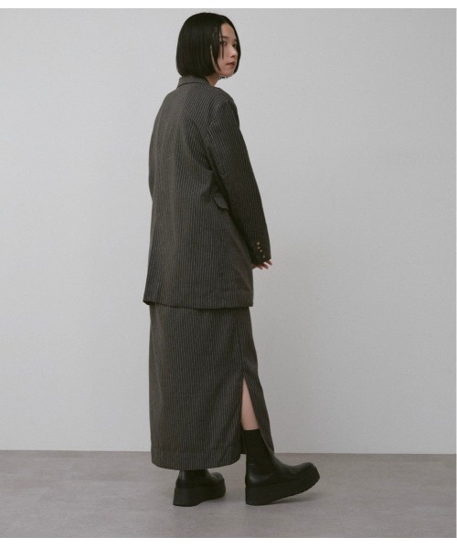 「duei」 ロングスカート FREE グレー レディース_画像2