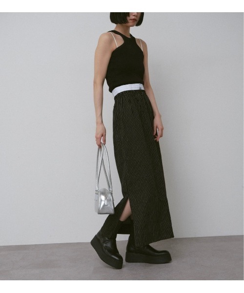 「duei」 ロングスカート FREE グレー レディース_画像8