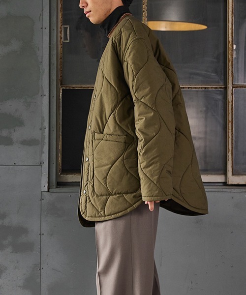 コート ジャケット LAVENHAM / ラベンハム：別注 QUILT LINER JACKET MENS：ONLYARK-1-2513「MUS」の画像