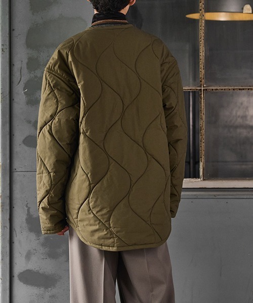 コート ジャケット LAVENHAM / ラベンハム：別注 QUILT LINER JACKET MENS：ONLYARK-1-2513「MUS」の画像