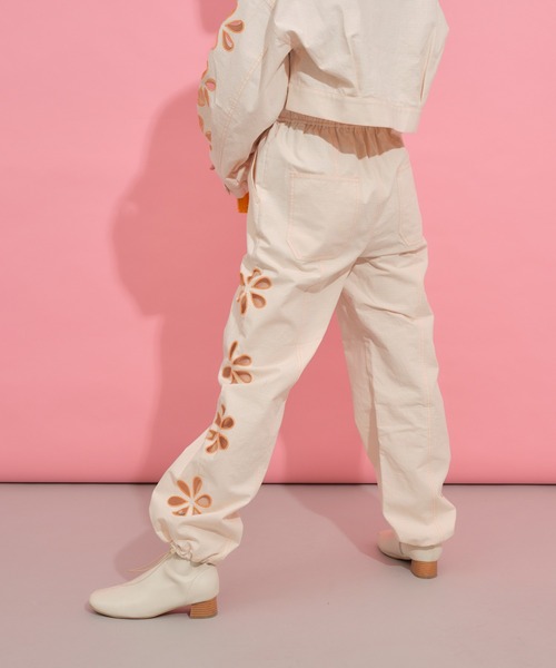 「HELLO.SANFRANCISCO」 イージーパンツ ONE SIZE イエロー レディース_画像4