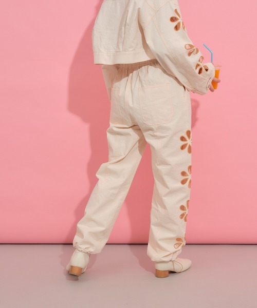 「HELLO.SANFRANCISCO」 イージーパンツ ONE SIZE イエロー レディース_画像5