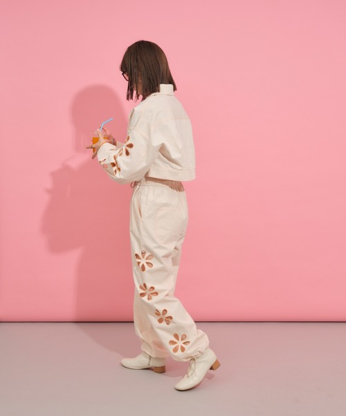 「HELLO.SANFRANCISCO」 イージーパンツ ONE SIZE イエロー レディース_画像7