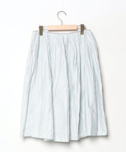 mina perhonen（ミナペルホネン） フレアスカート 38 ブルー