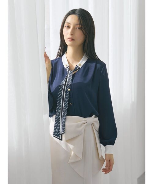 TONAL（トーナル） ブラウス シャツ 入学式 卒業式 スカーフタイ 