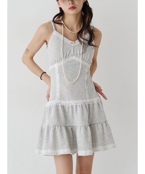 jouetie レースドッキングキャミワンピース レースドッキングキャミワンピース（ワンピース）｜jouetie