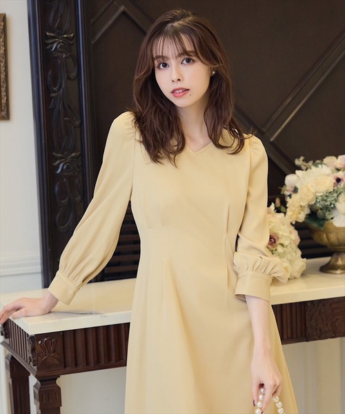 「SWINGLE」 長袖ワンピース MEDIUM ラベンダー レディース_画像4