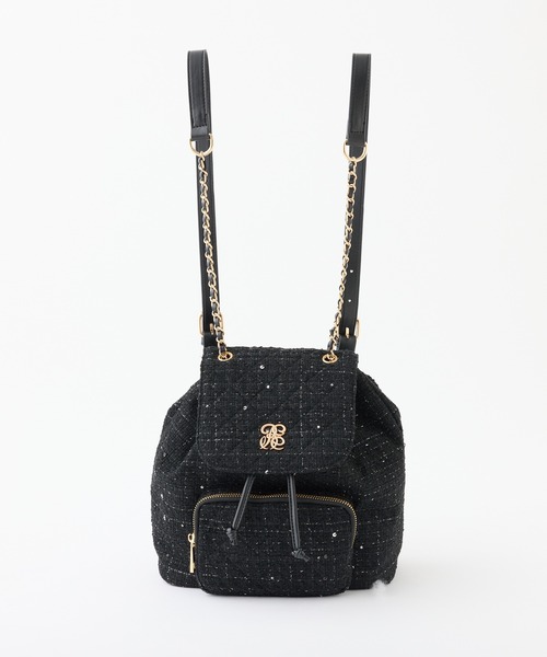 キルティング黒リュック one after another NICE CLAUP デイバック リュック キルティングミニ