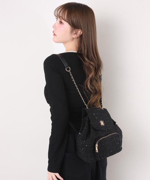 ブラック キルティング リュック ケイトスペードニューヨーク kate spade new york Kate spade ケイト