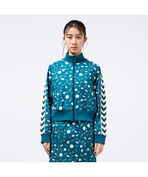 Hummel ヒュンメル　トラックジャケット　希少　花柄　L 美品 hummel（ヒュンメル） ジャージ HMP トラックジャケット レディース