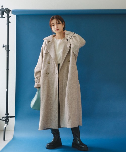 「Kastane」 チェスターコート 1 ベージュ レディース_画像4