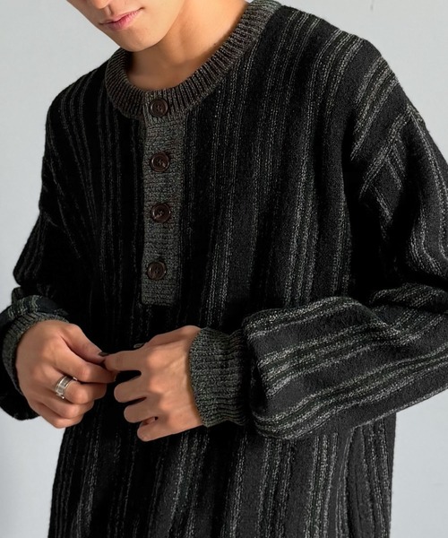 「Classical Origin」 長袖ニット MEDIUM グレー メンズ_画像2