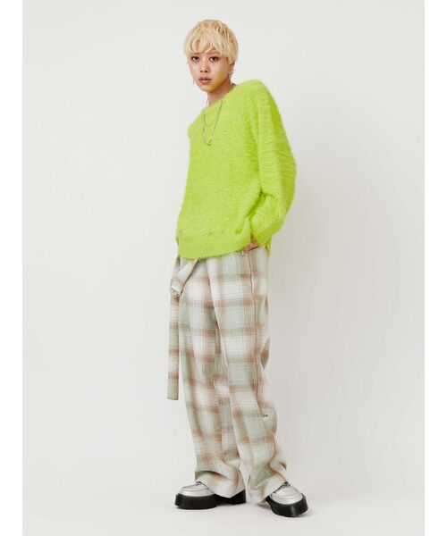 「PAMEO POSE」 長袖ニット FREE イエロー レディース_画像6