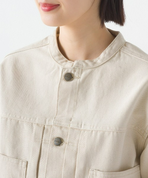 「OMNES」 デニムジャケット MEDIUM ホワイト系その他 レディース_画像5