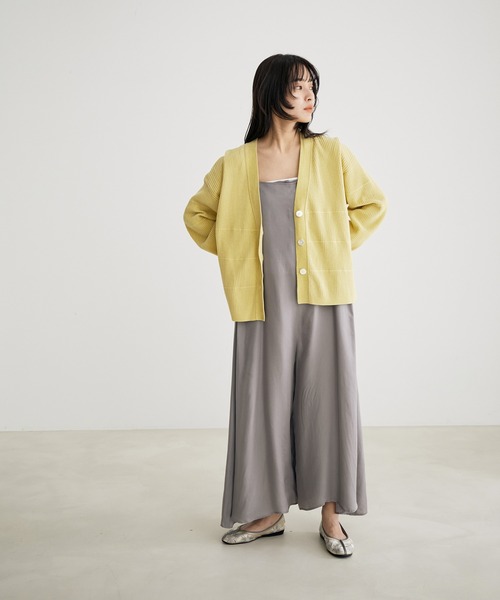 「SALON adam et rope'」 ニットカーディガン FREE グレー レディース_画像9