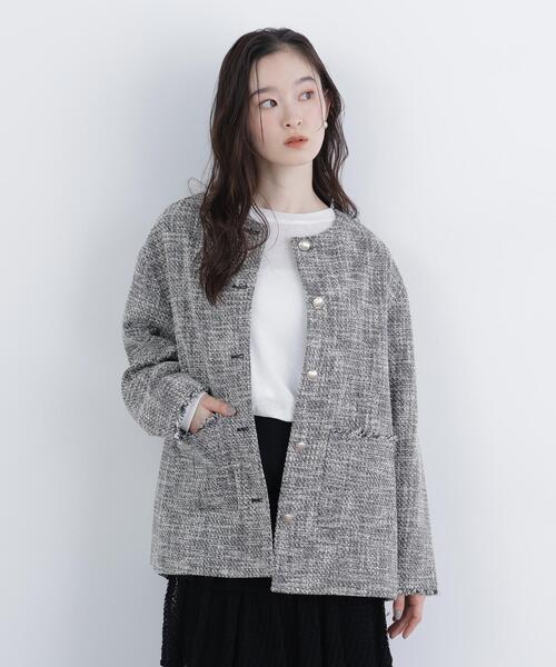マルティーヌ・シットボン 90s 春夏性 ジャケット レディース イタリア 大きいサイズ ツイードジャケット marun 通販【ニッセン】