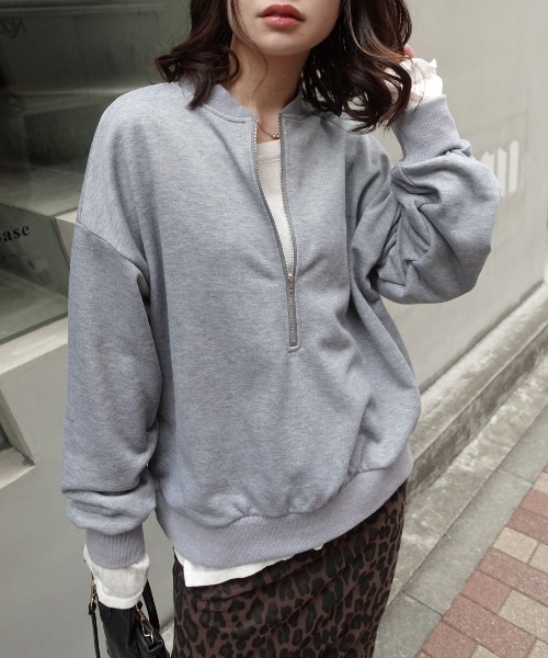 CORNERS（コーナーズ） トレーナー スウェット ハーフジップスウェット