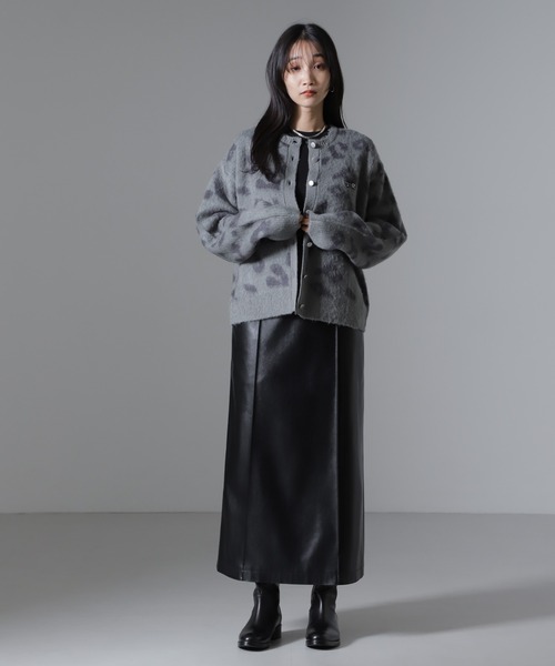 「PENNEYS」 ニットカーディガン FREE チャコール レディース_画像9