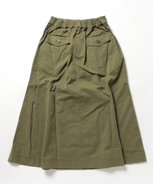 「KRIFF MAYER Lady's Collection」 フレアスカート MEDIUM カーキ レディース_画像7