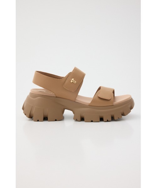 「STACCATO」 フラットサンダル 24cm ブラウン レディース_画像4