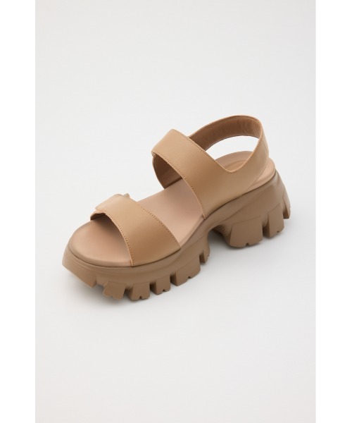 「STACCATO」 フラットサンダル 24cm ブラウン レディース_画像8