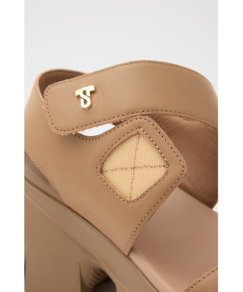 「STACCATO」 フラットサンダル 24cm ブラウン レディース_画像9