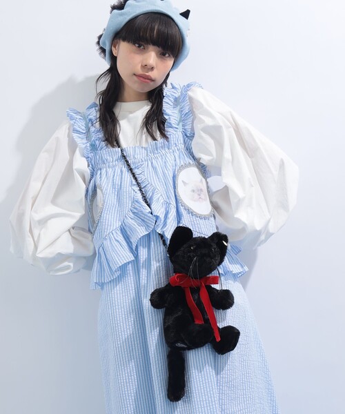 mmts（マミタス） トートバッグ ミュウ” ぬいぐるみ BAG 旅行 猫 ユニ