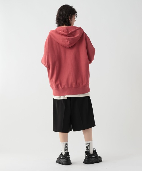 George's パーカー 加工オーバーZIPパーカー メンズ レディース