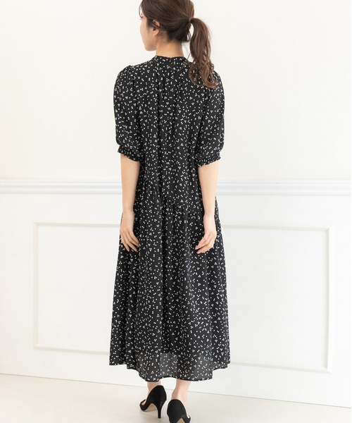 「PREFERIR」 半袖ワンピース MEDIUM ブラック レディース_画像9