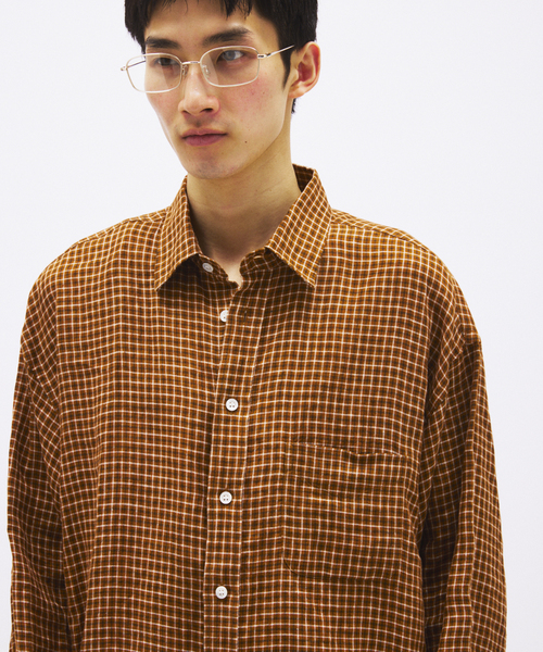 美品！ジャーナルスタンダード　リネンシャツ JOURNAL STANDARD（ジャーナルスタンダード） シャツ チェック ソフト
