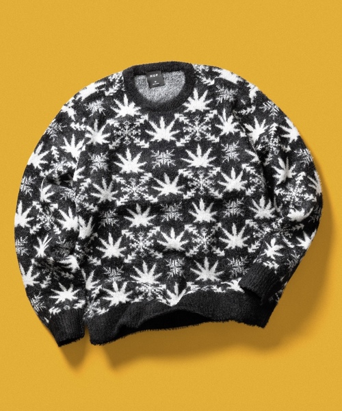 ＨＵＦニット正規品 サイズＳ　美品 HUF（ハフ） 長袖ニット X-LARGE ブラック メンズ : ZOZOTOWN Yahoo!店