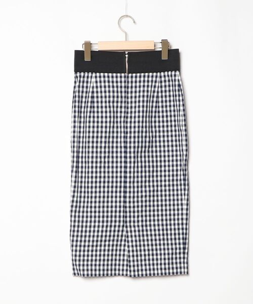 「dahl'ia」 チェック柄タイトスカート X-SMALL ネイビー レディース_画像2