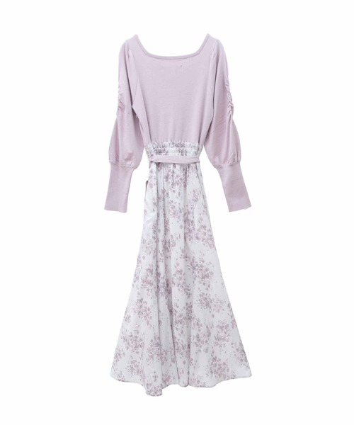 「31 Sons de mode」 ドッキングワンピース 38 チャコールグレー レディース_画像7