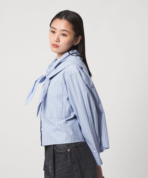 CITEN（シテン） ブラウス シャツ 「CITEN」スカーフ付きシャツ