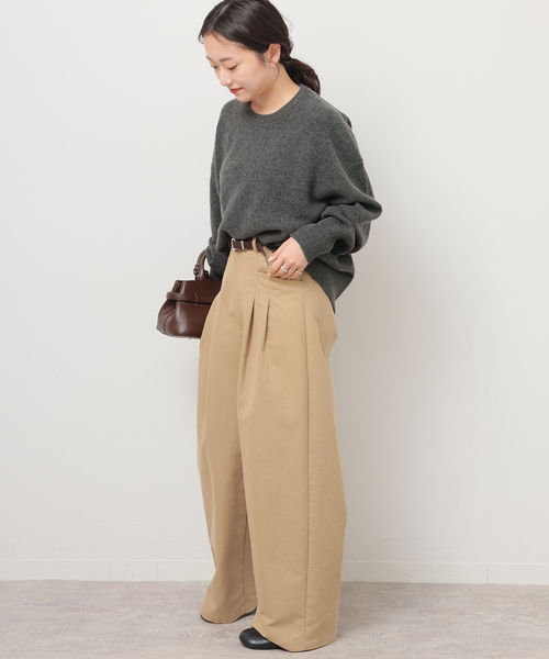 「JOURNAL STANDARD relume」 長袖ニット FREE グレー レディース_画像3