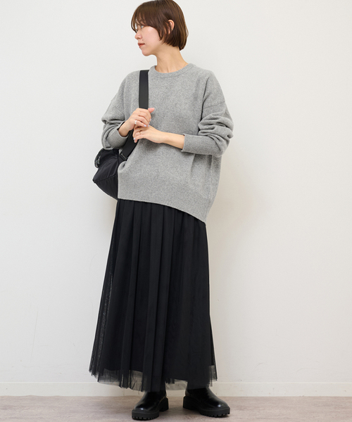「JOURNAL STANDARD relume」 長袖ニット FREE グレー レディース_画像9