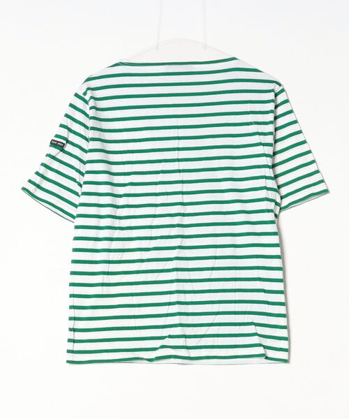 「SAINT JAMES」 ボーダー柄半袖Tシャツ - グリーン レディース_画像2