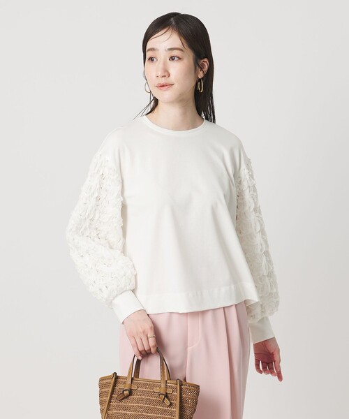 ユナイテッドアローズ　カットソー　ブラウス　元値14000円+税　タグ付未使用 UNITED ARROWS（ユナイテッドアローズ） tシャツ エンブロイダリー
