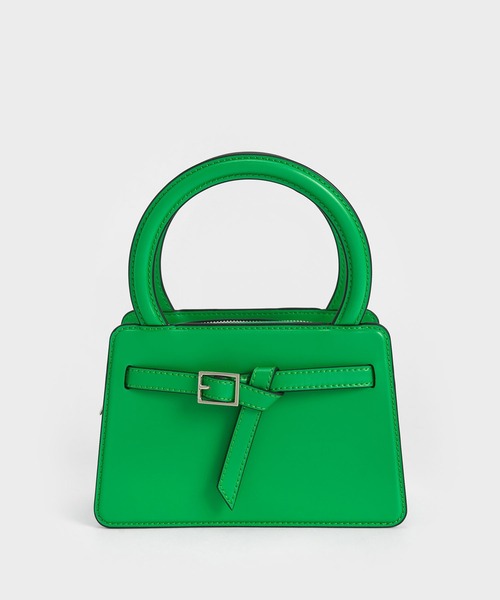 「CHARLES & KEITH」 2WAYバッグ S グリーン レディース_画像6