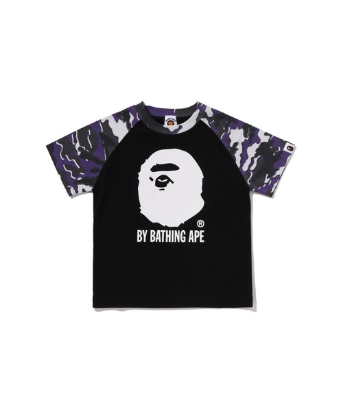 tシャツ GLITCH WOODLAND CAMO BY BATHING APE TEE キッズ 子供服 男の子 女の子の画像