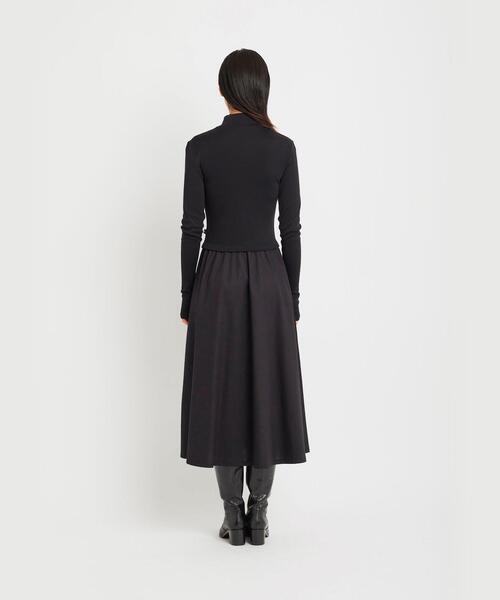 「agnes b.」 ドッキングワンピース 2 ブラック レディースの画像
