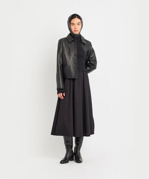 「agnes b.」 ドッキングワンピース 2 ブラック レディースの画像