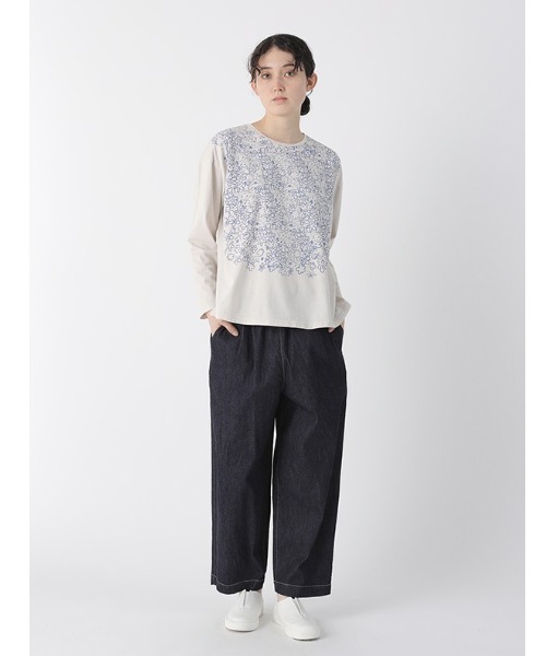 「Plantation」 長袖カットソー M size ダークグレー レディース_画像3